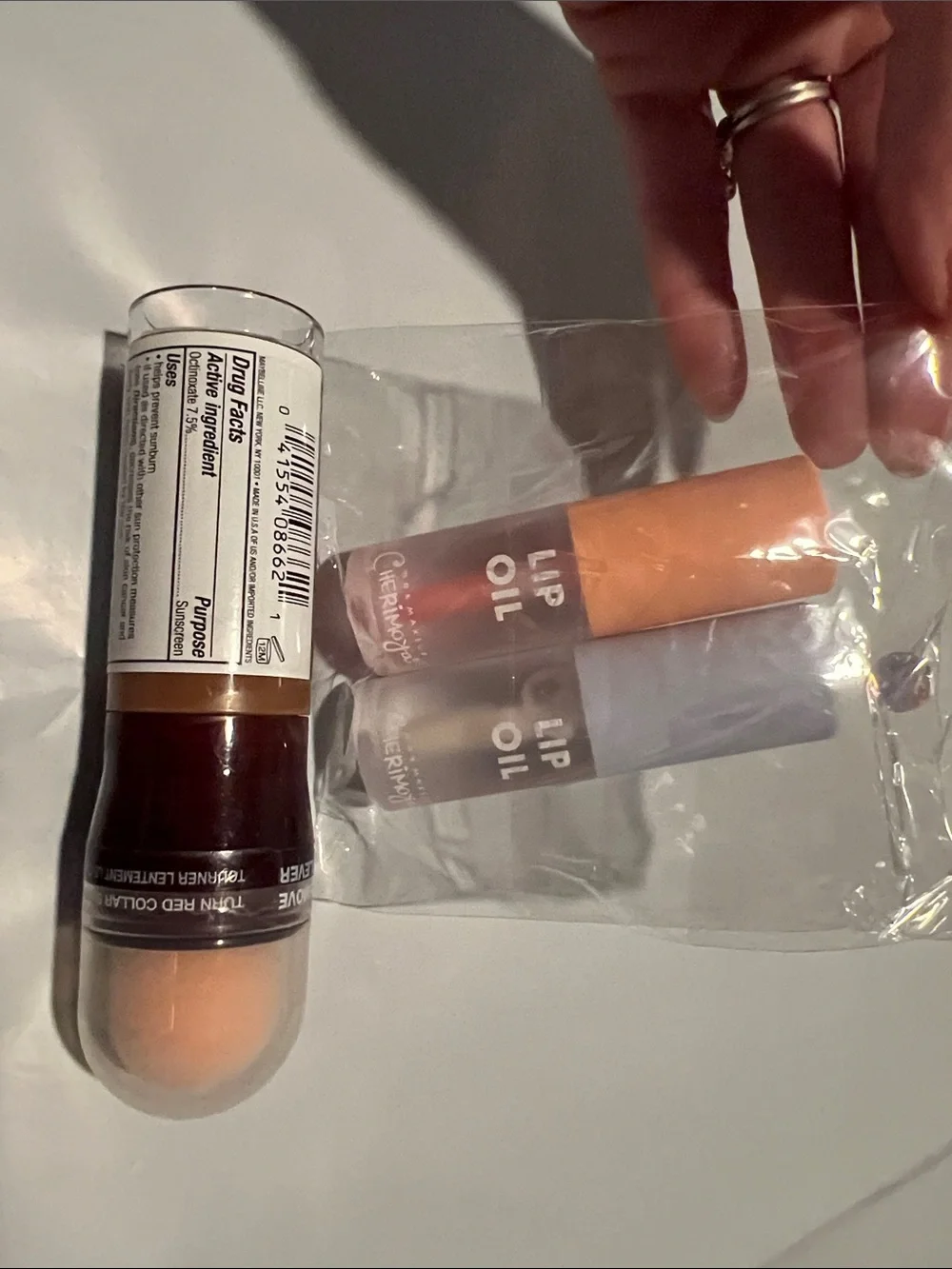 Maybelline Foundation 360 Deep Brown w/ Pink and Peach Lip Oils Bundle